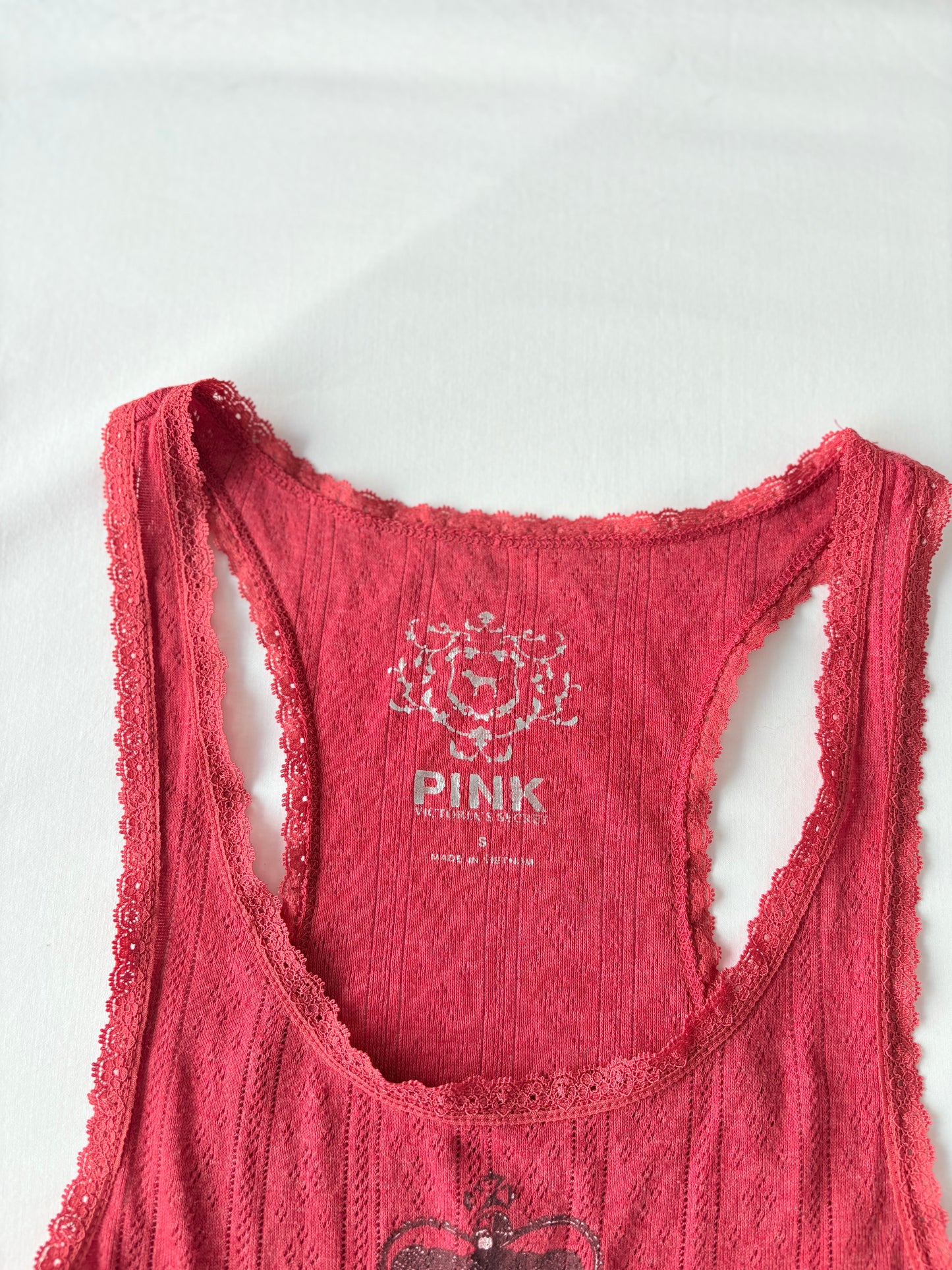 00’s VS PINK pointelle tank | Size small