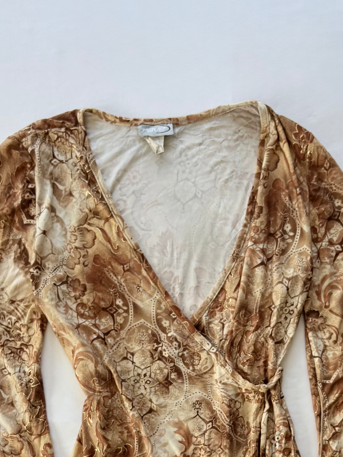 00’s Rave flared tie top | Size 10