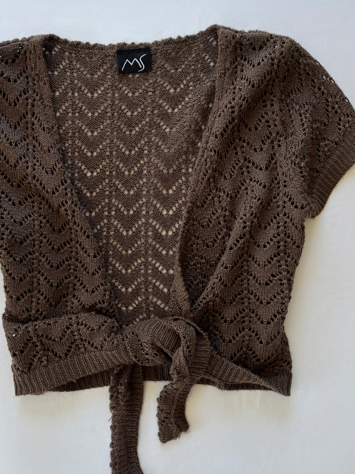 00’s MS knit tie top | Size 8-10