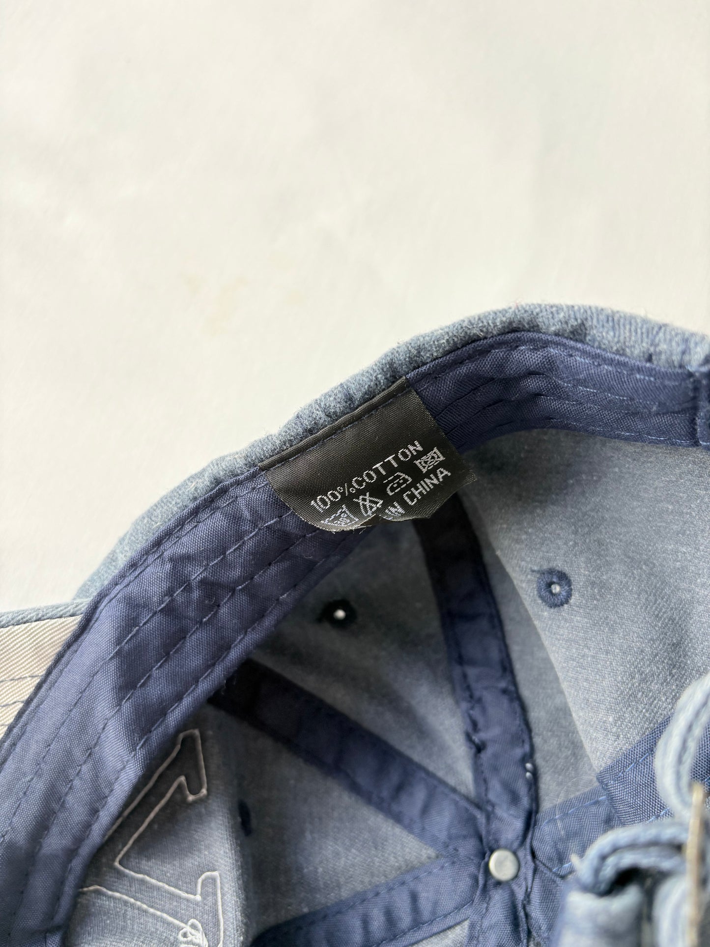 00’s NY blue distressed cap