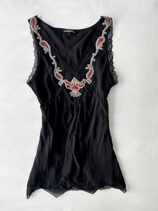00’s Spy Exchange beaded top | Size 12