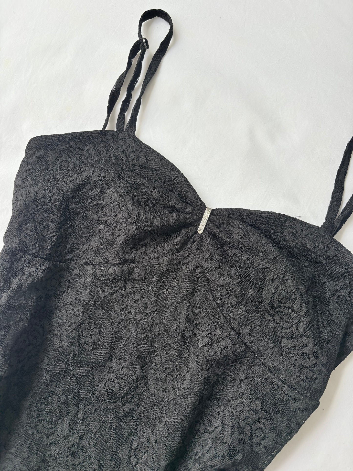 00’s Sorridere lace black cami | Size 12