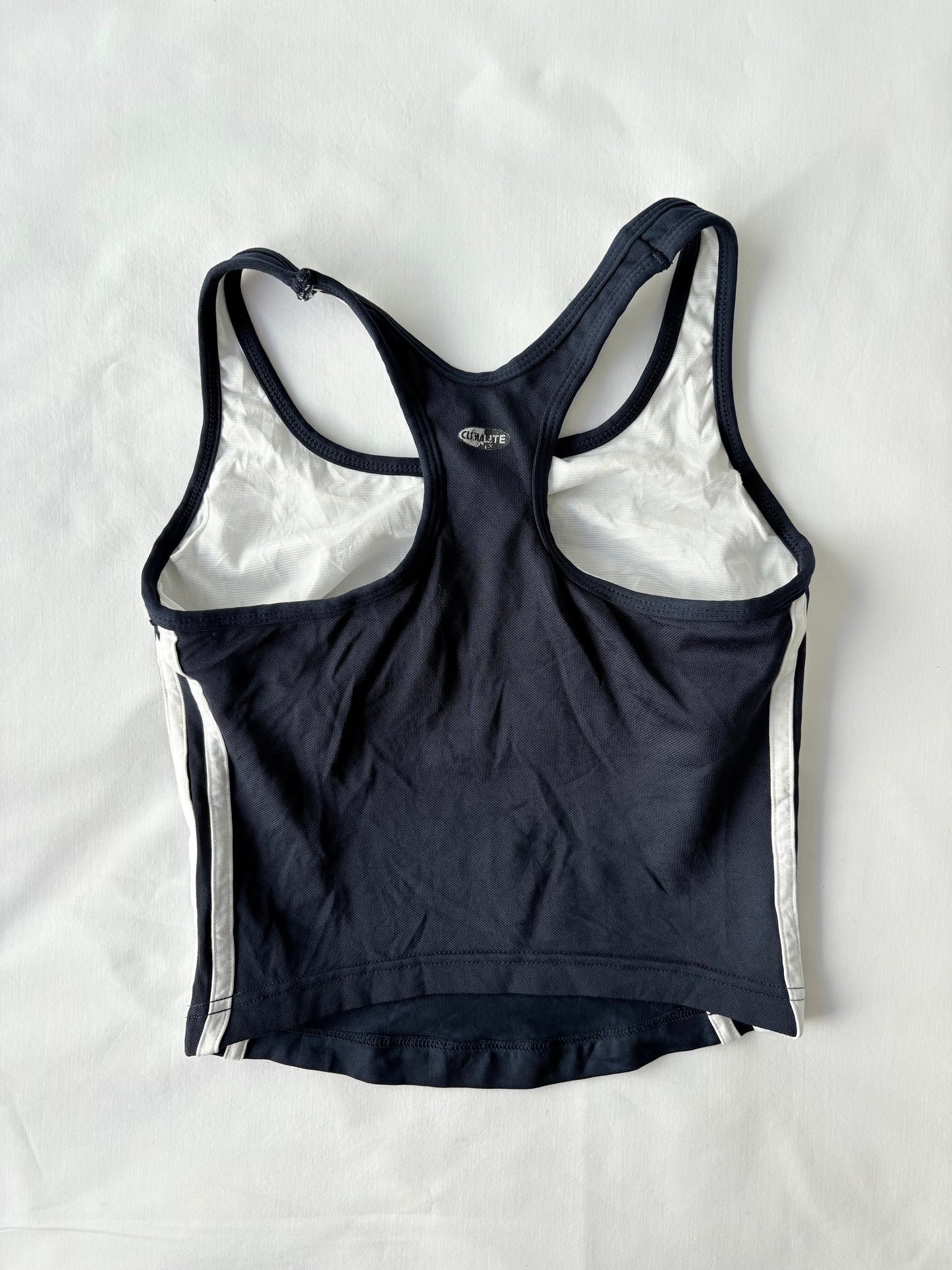 00’s Adidas navy sports tank | Size 6-8