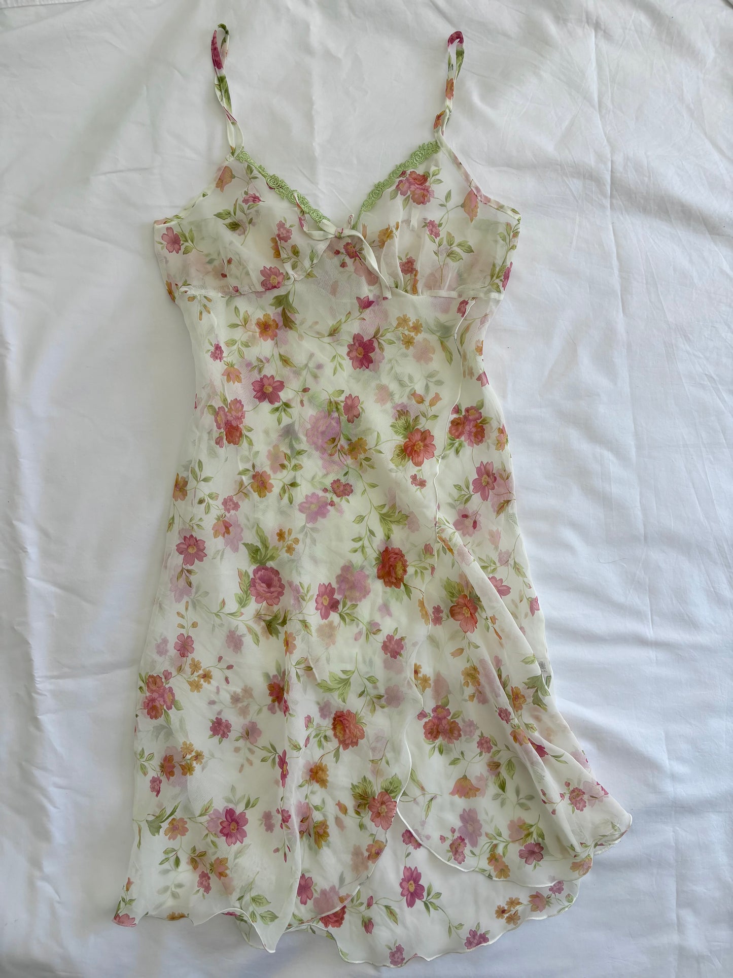 90’s Floral mini slip dress | Size 10-12