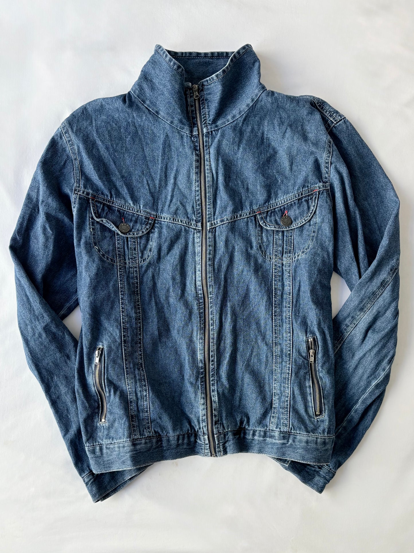 00’s Millers denim zip jacket | Size 16