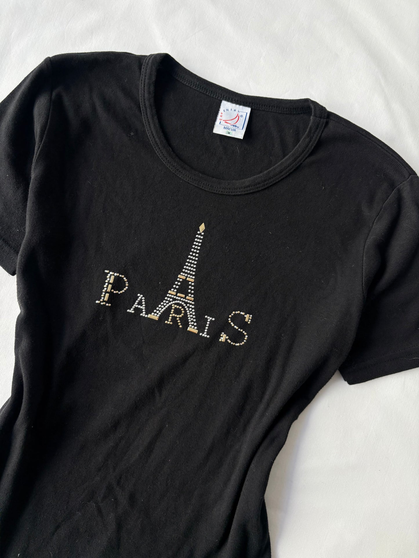 00’s Paris bedazzled tee | Size medium