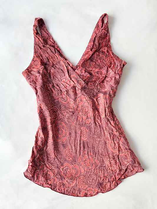 00’s Old Navy silk top | Size 8