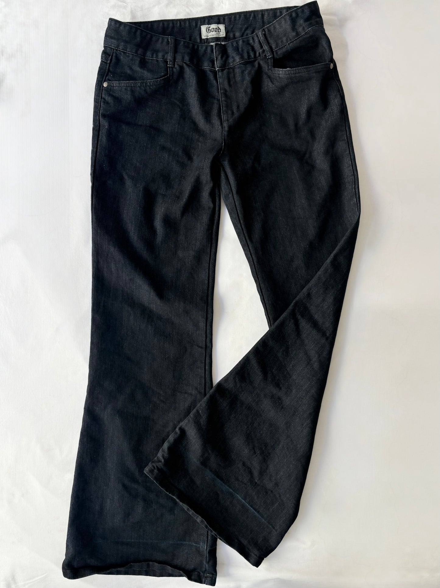 00’s Dark denim Glassons flared jeans | Size 12