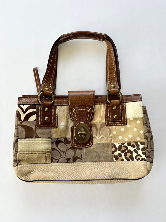 2007 Coach signature patchwork satchel
