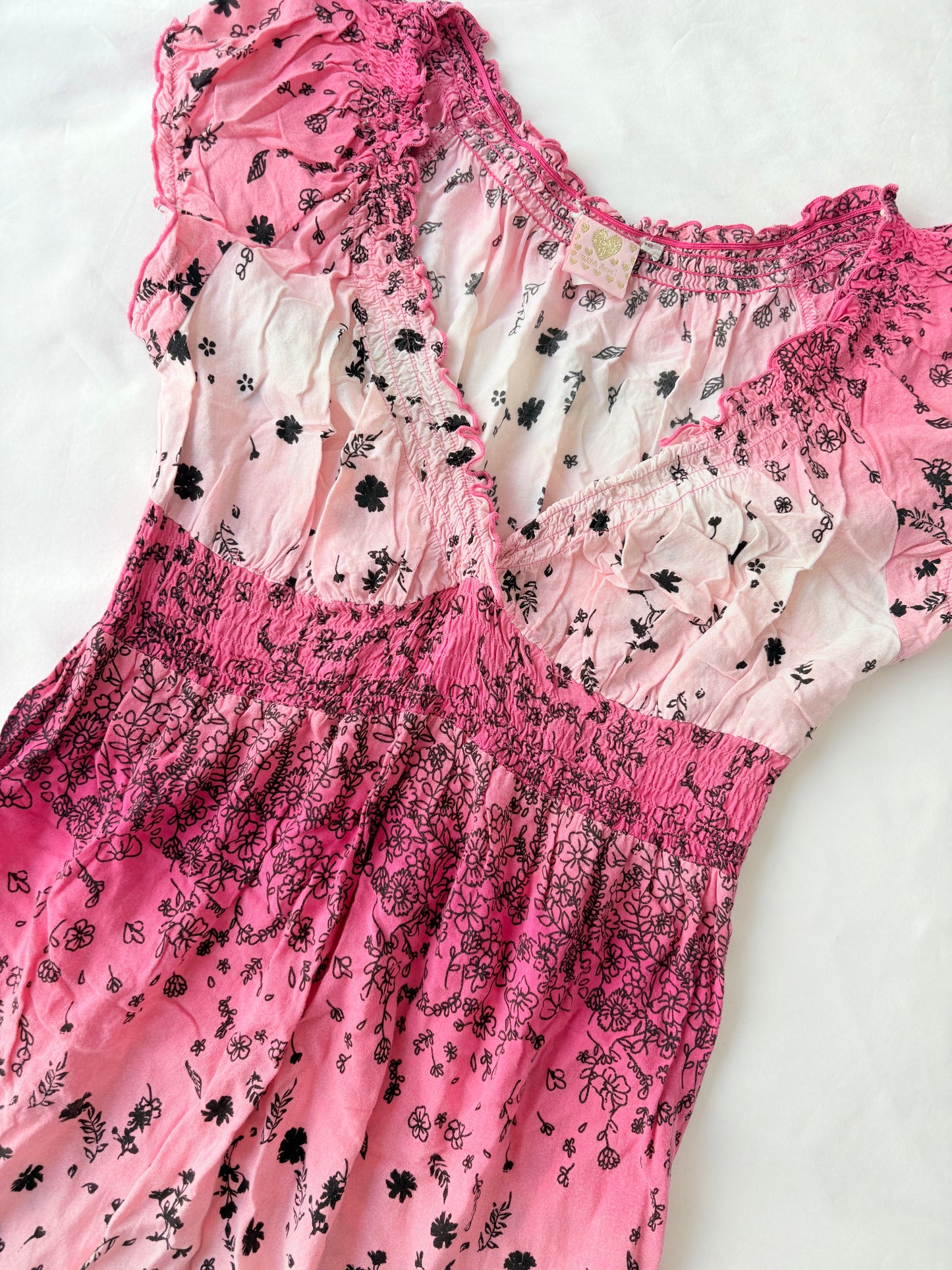 00’s Milkmaid floral mini dress | Size 12