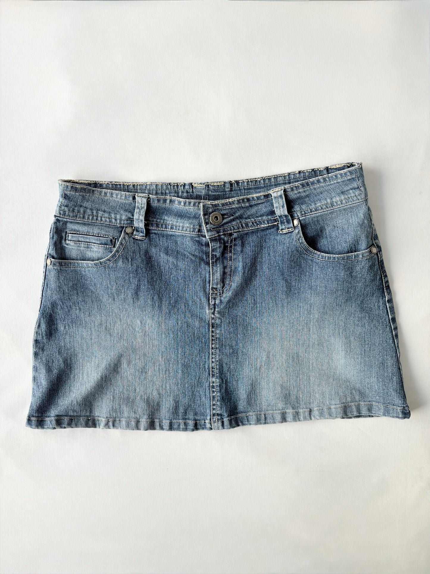 00’s Glassons denim mini skirt | Size 10