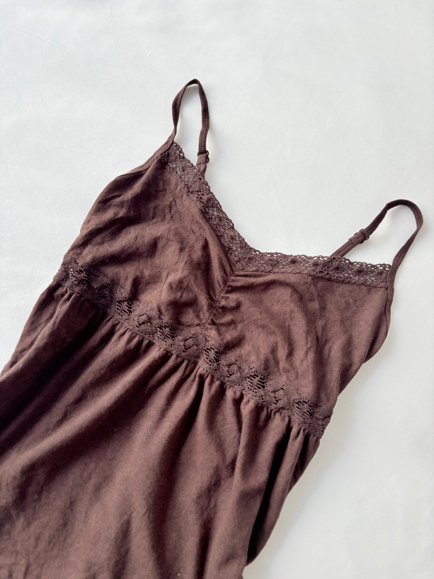00’s Brown babydoll cami | Size 10