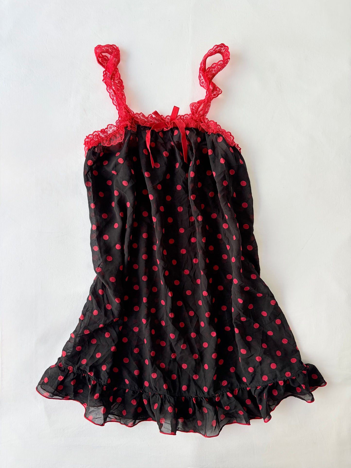 00’s Polka dot babydoll dress | Size XS