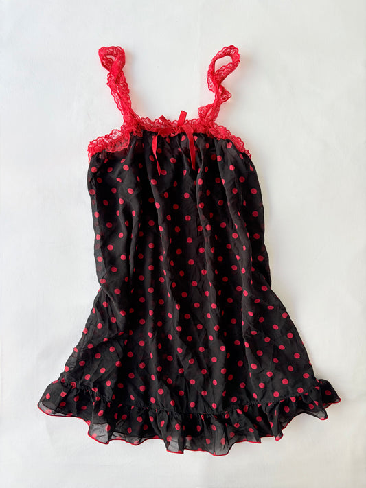 00’s Polka dot babydoll dress | Size XS