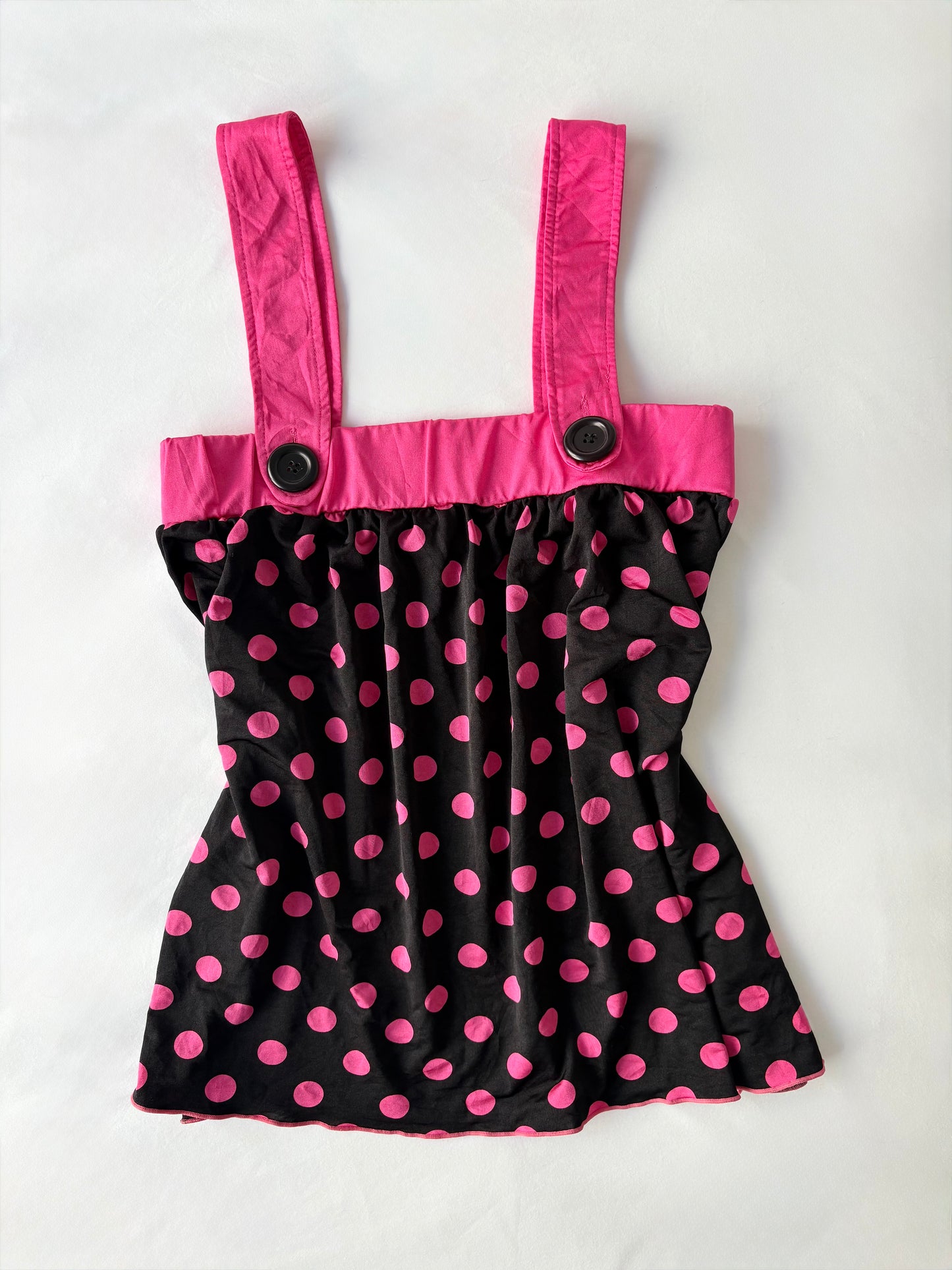 00’s Polka dot babydoll top | Size 10