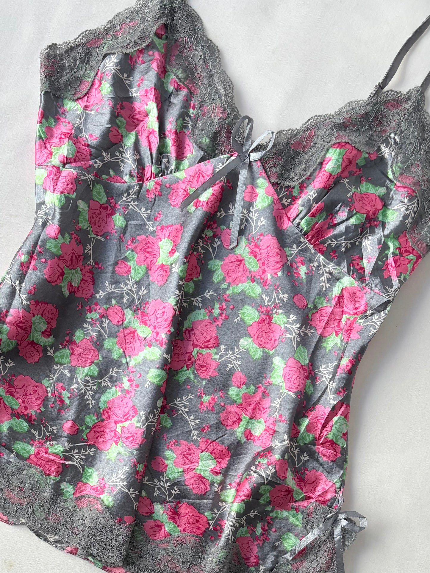 00’s Floral lace trim cami | Size 10