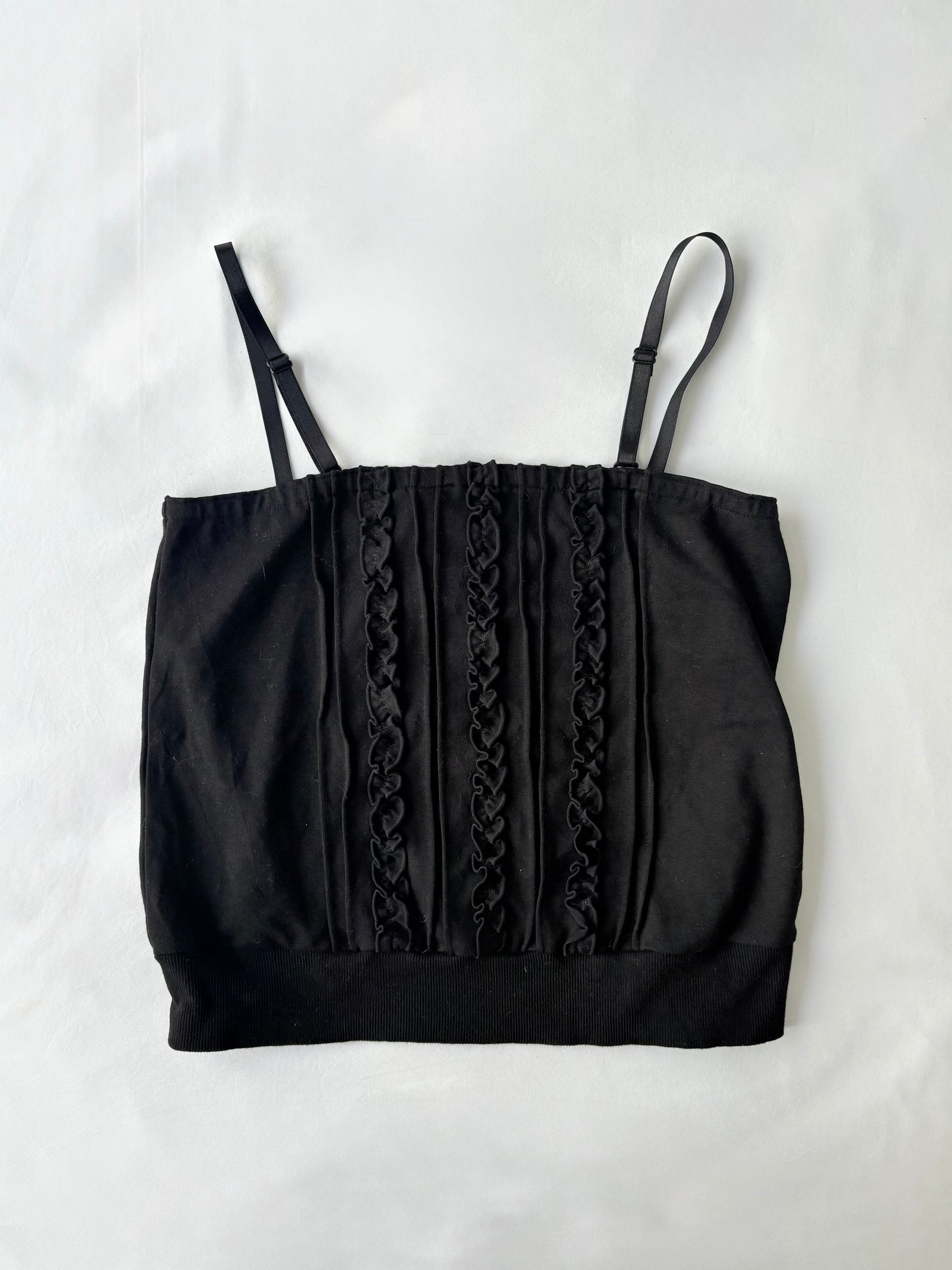 00’s Cropped black tank | Size large