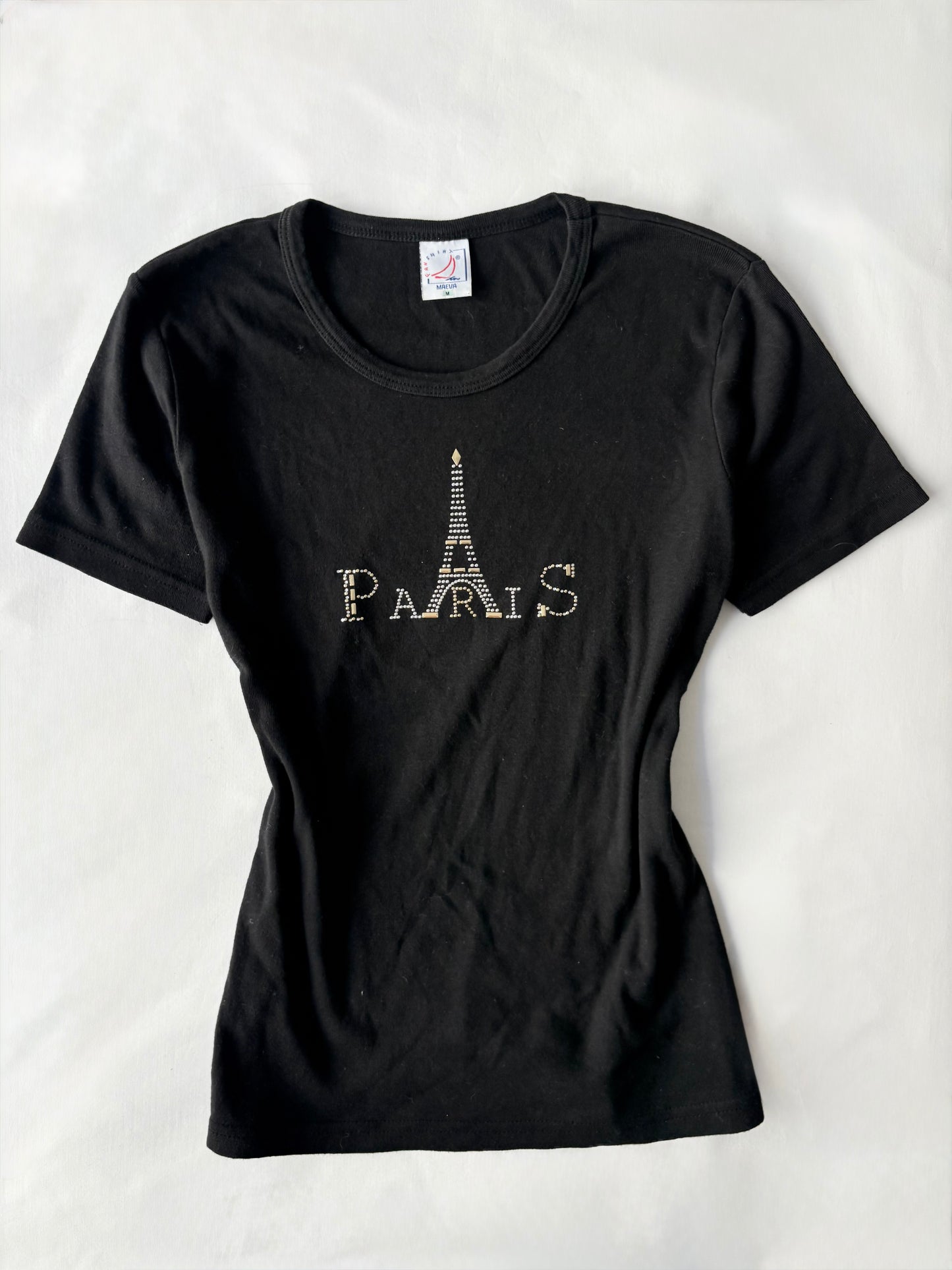 00’s Paris bedazzled tee | Size medium