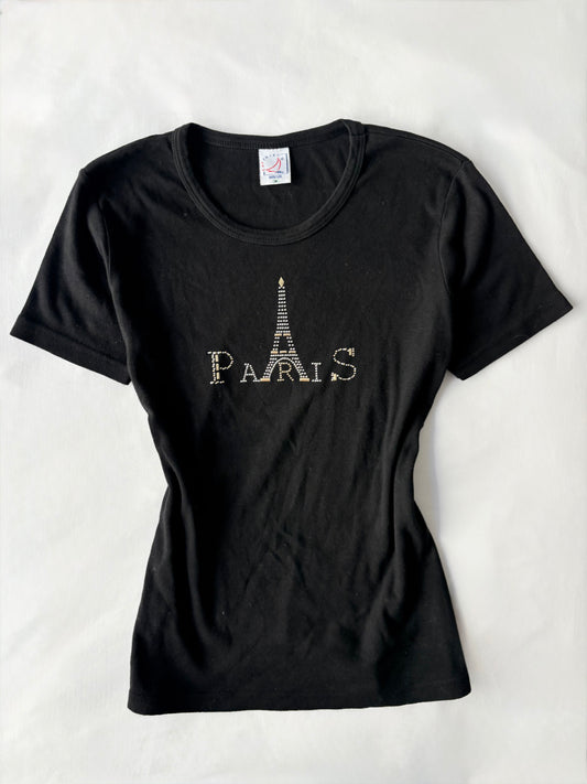 00’s Paris bedazzled tee | Size medium