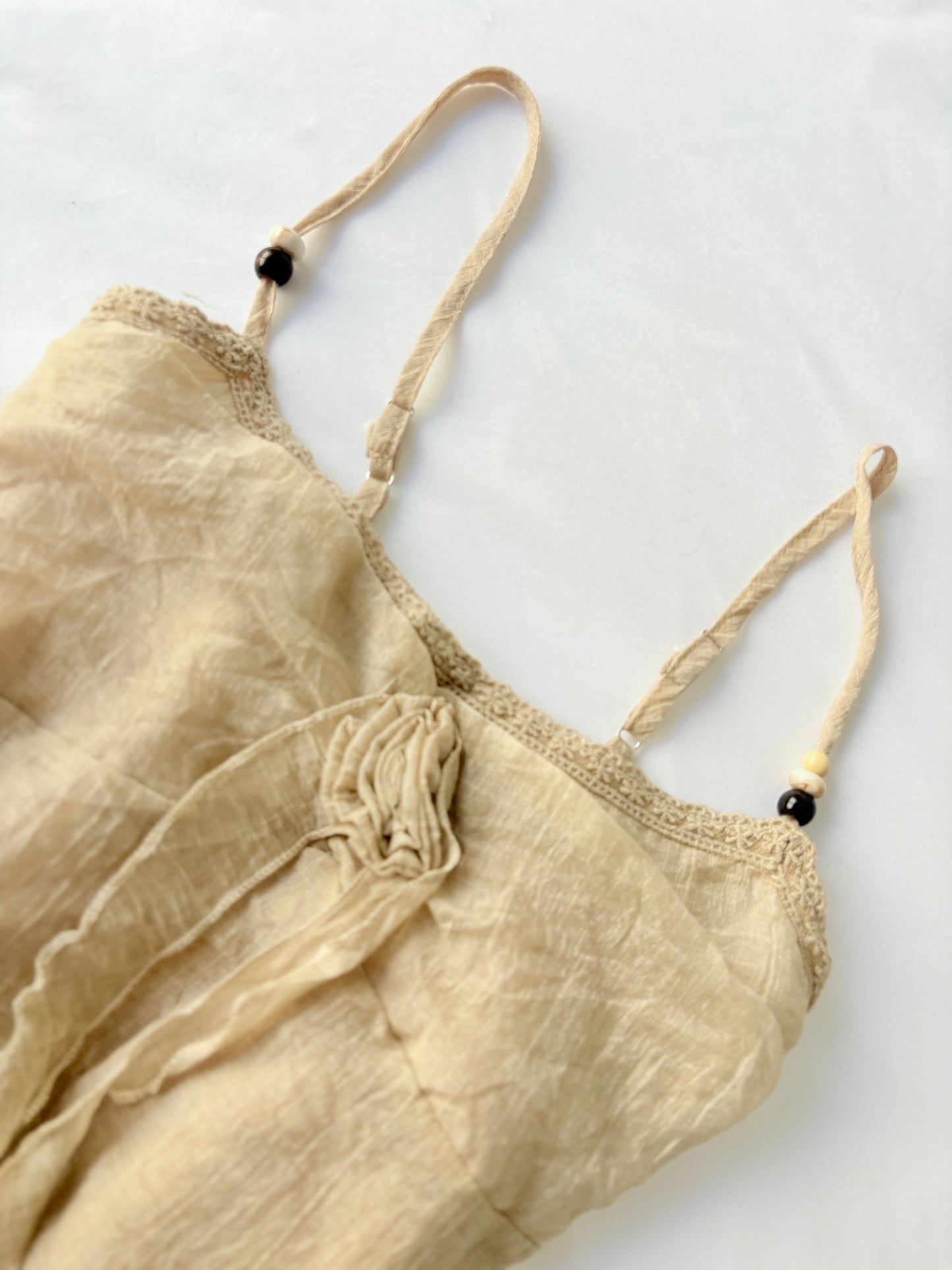 Cream asymmetrical fairy top | Size 10