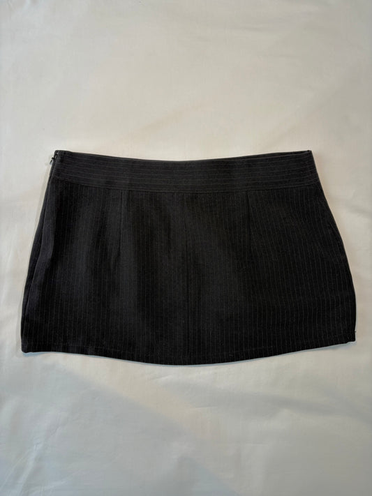 00’s Pinstripe micro mini skirt | Size 6