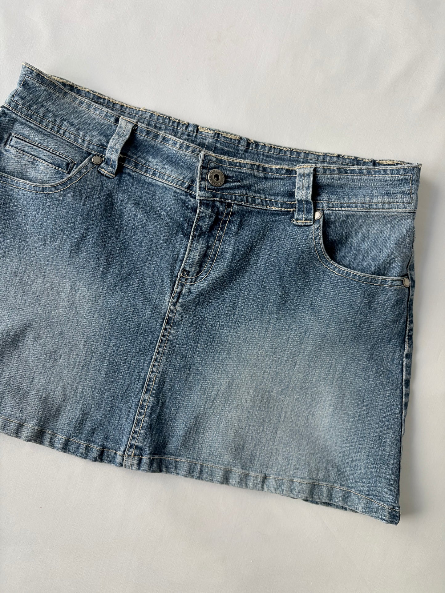 00’s Glassons denim mini skirt | Size 10