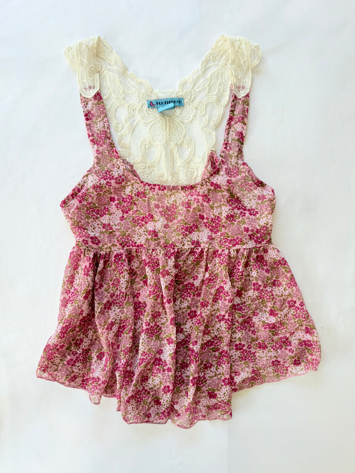 00’s Flutterbye babydoll top | Size small
