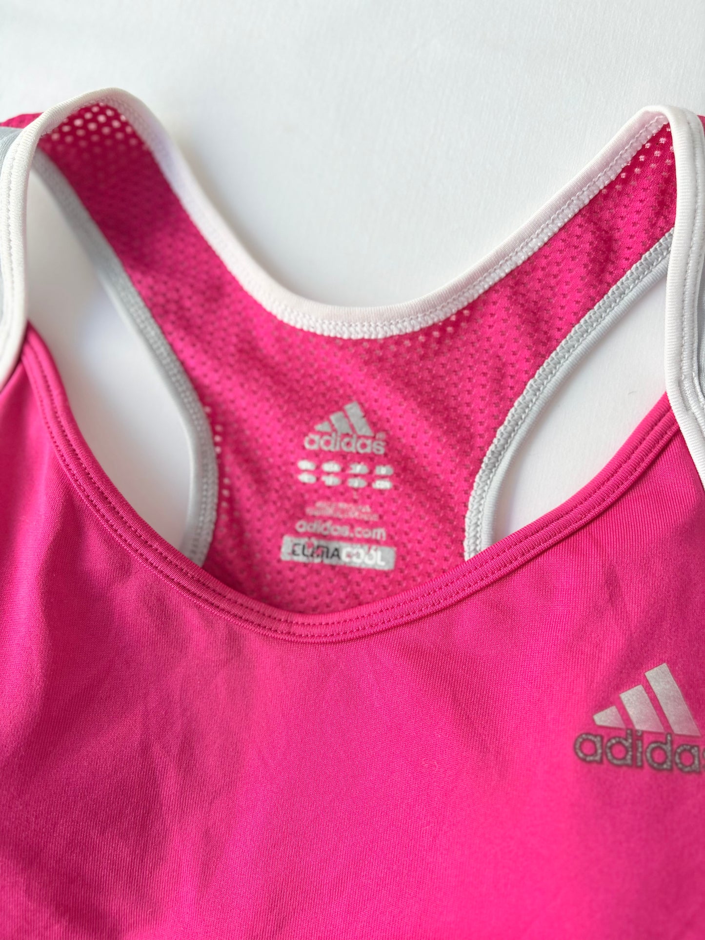 00’s Pink adidas sports tank | Size 12