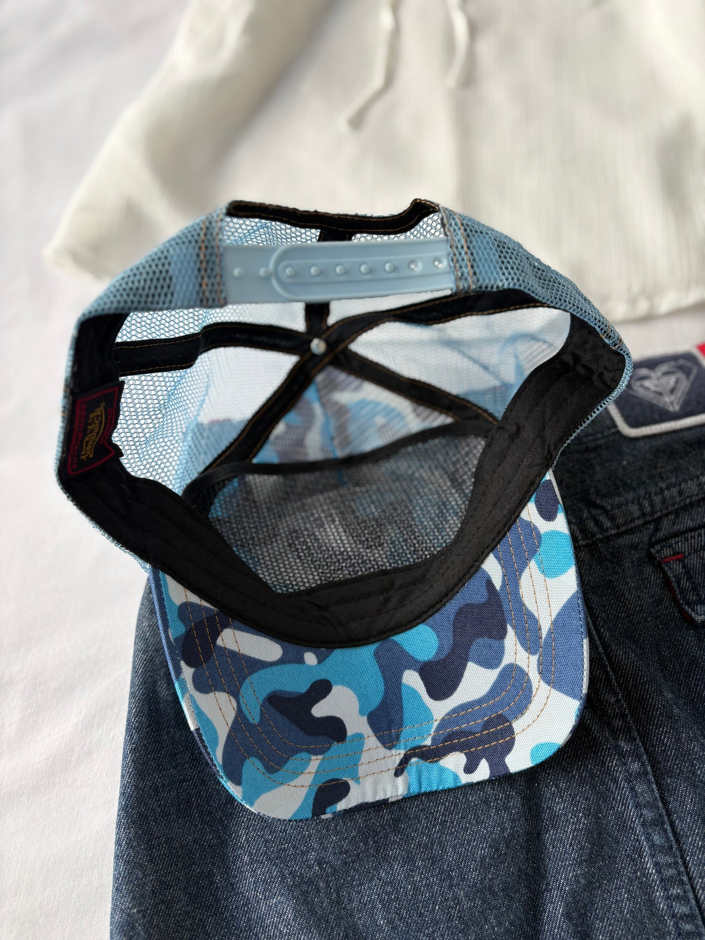 00’s Von Dutch blue camo cap