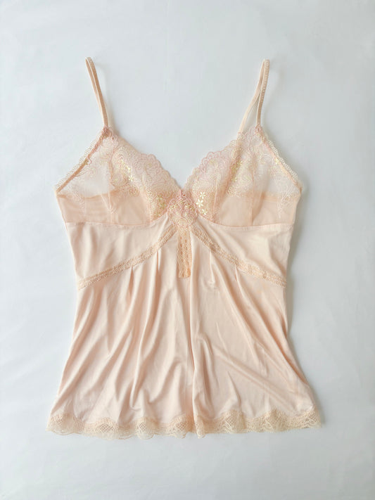 00’s Blush embroidered cami | Size 10