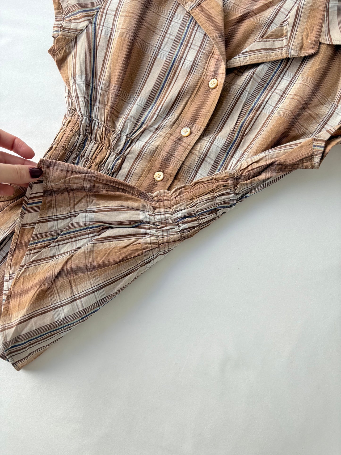00’s Base e Nuovo cinched shirt | Size 8