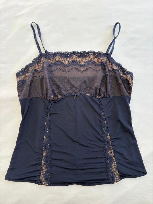 00’s Navy lace cami | Size 10