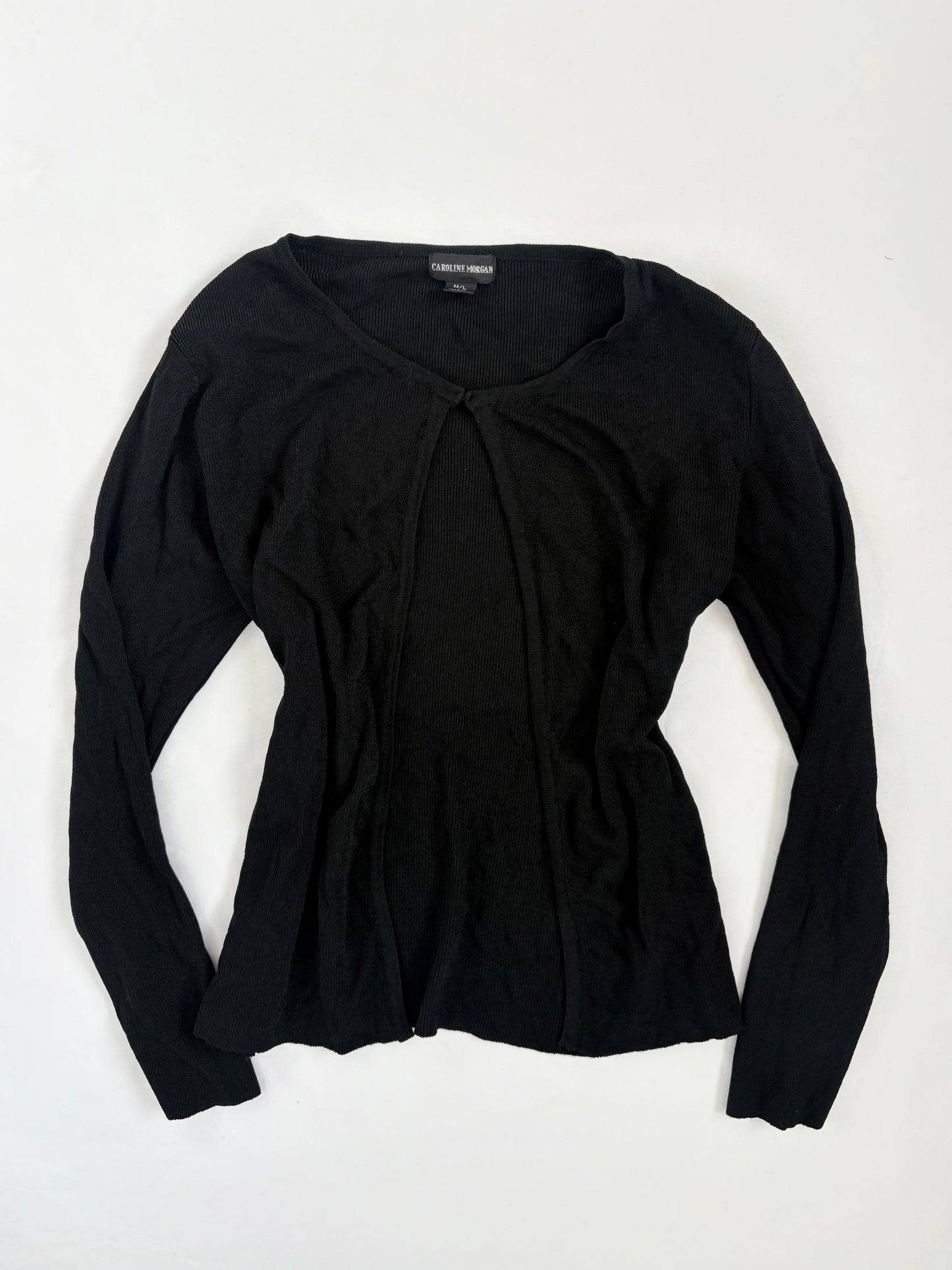 00’s Caroline Morgan split front top | Size M/L