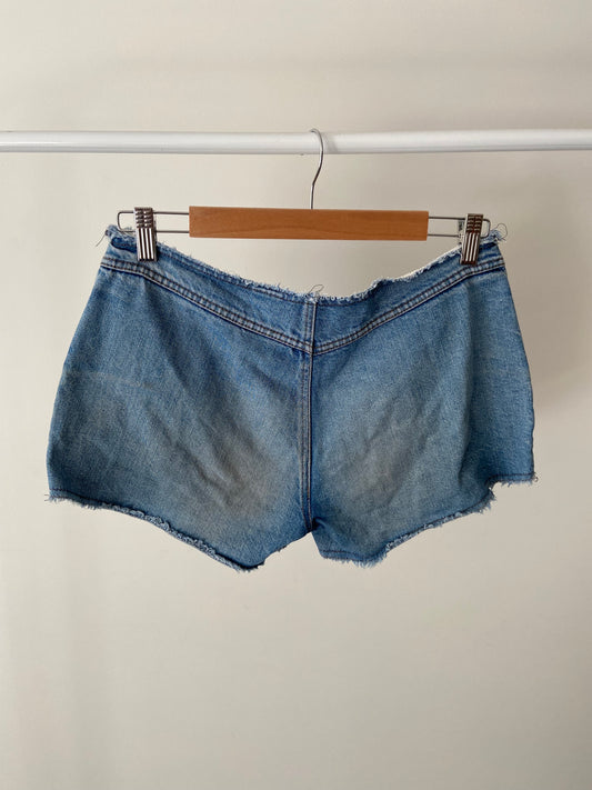 00’s micro mini denim shorts