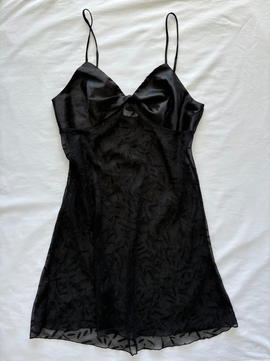 00’s Sheer mini slip dress | Size large