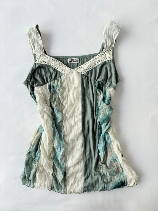 00’s Drea sage green top | Size 12