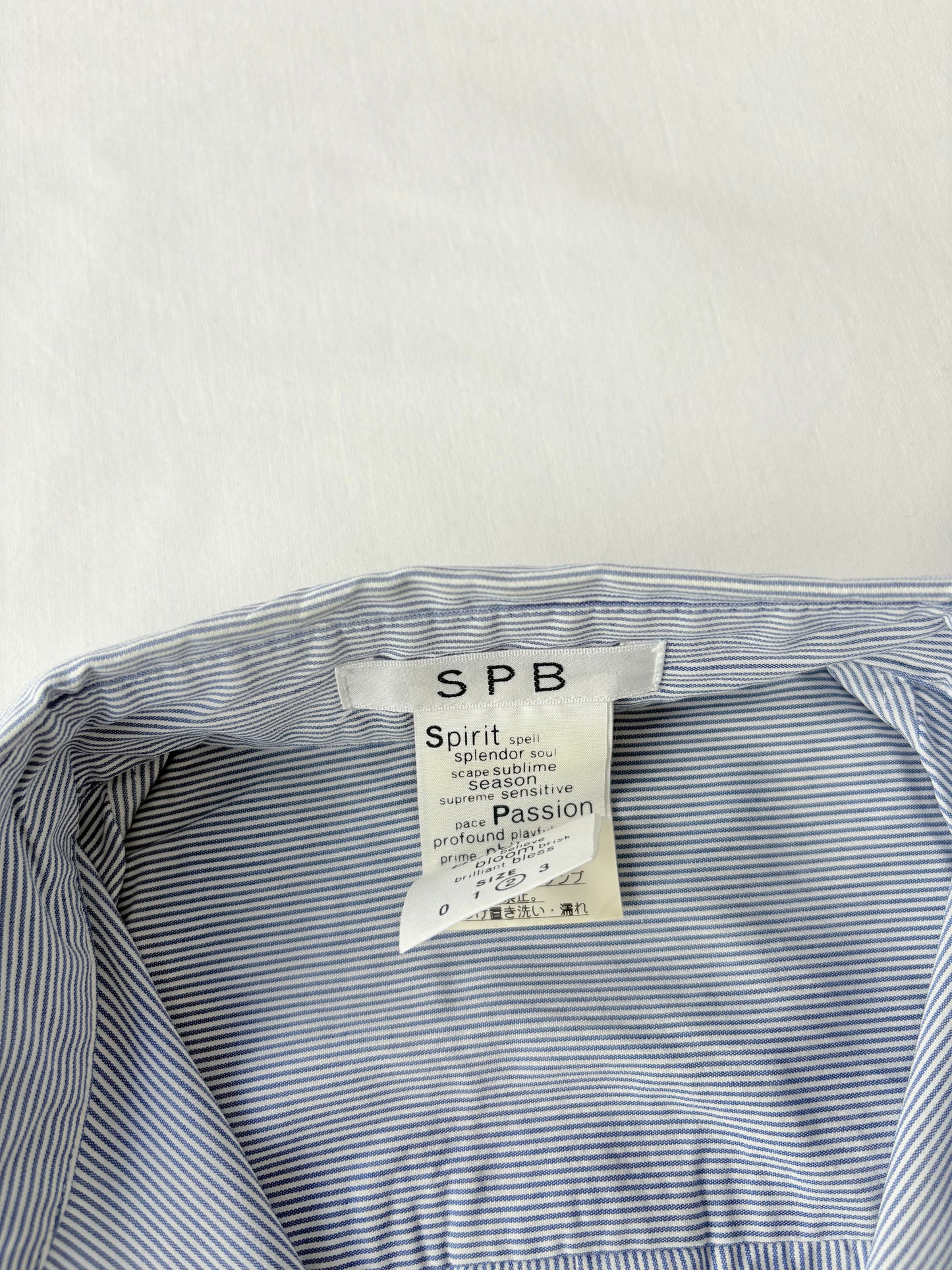 00’s SPB cinched blue shirt | Size 10-12