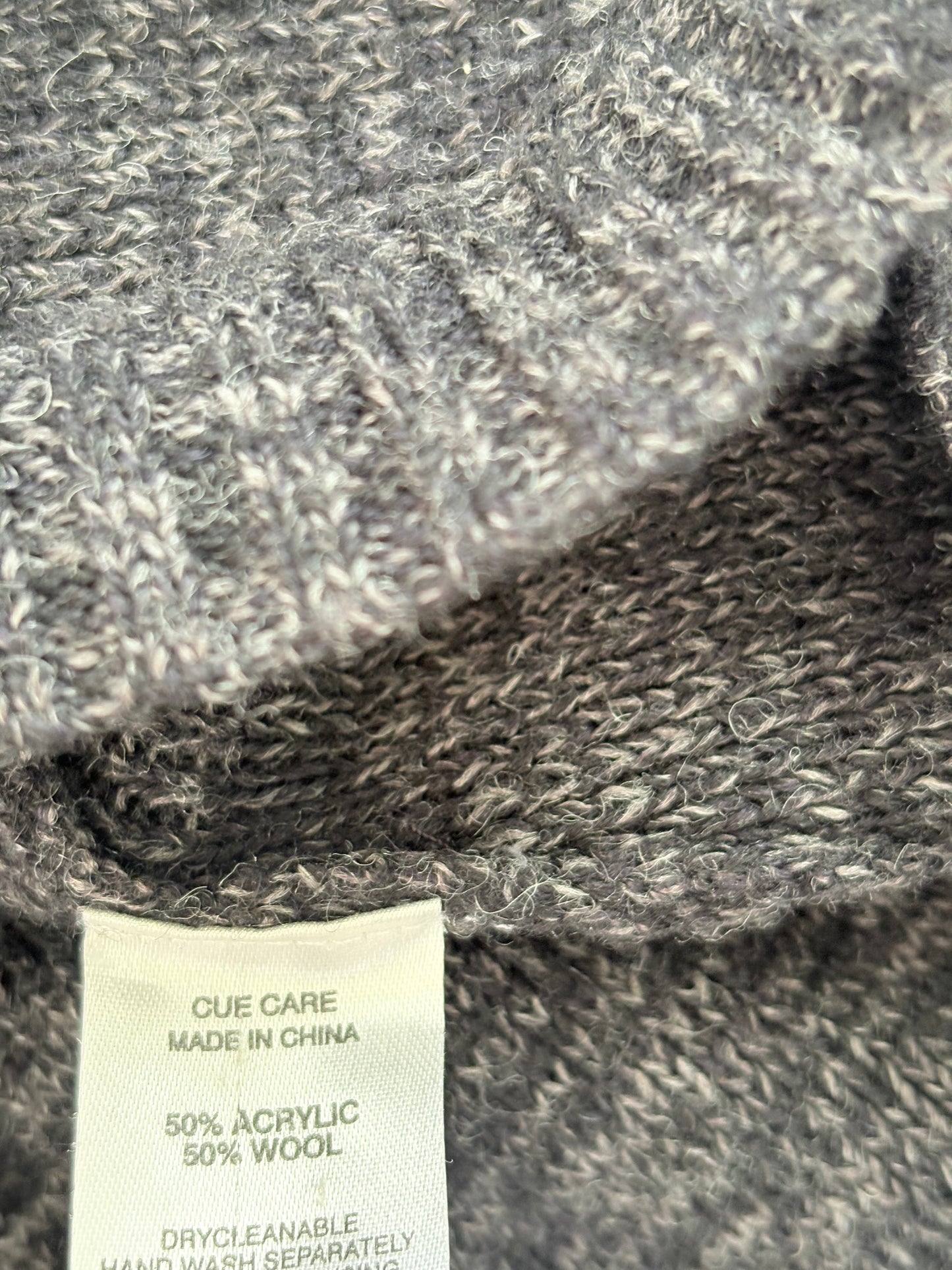 00’s Cue grey knit jumper | Size small