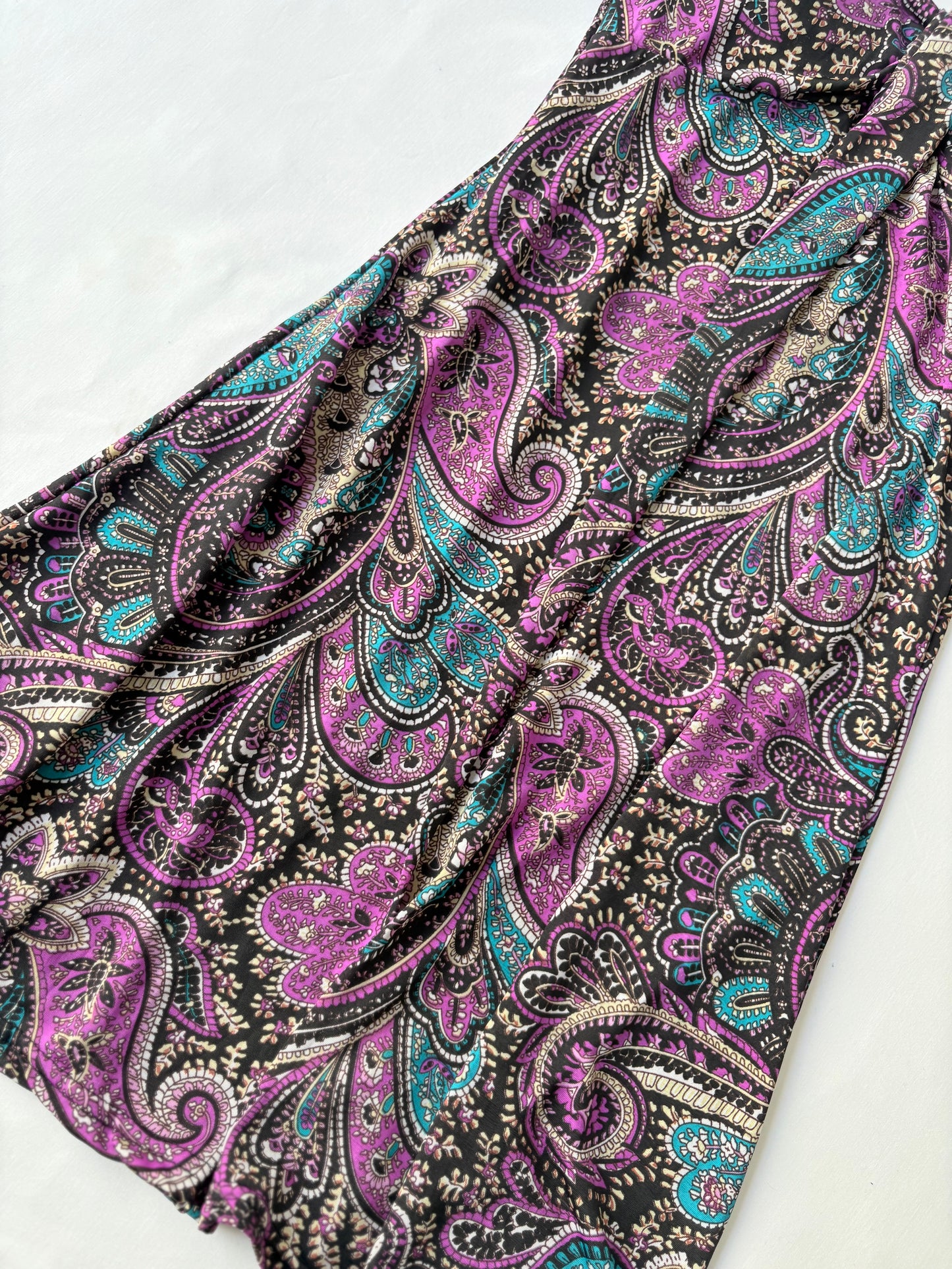00’s Strappy paisley mini dress | Size 12