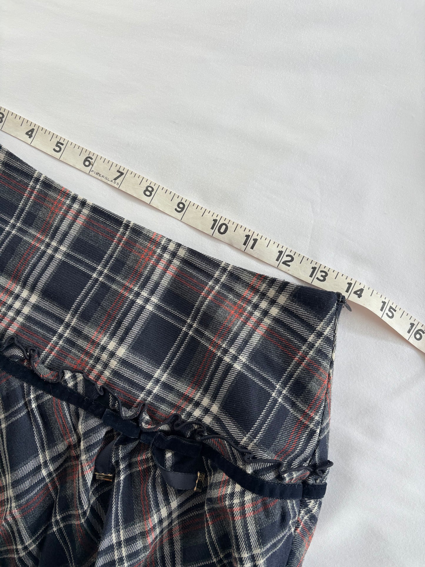 00’s Red House plaid mini skirt | Size 8