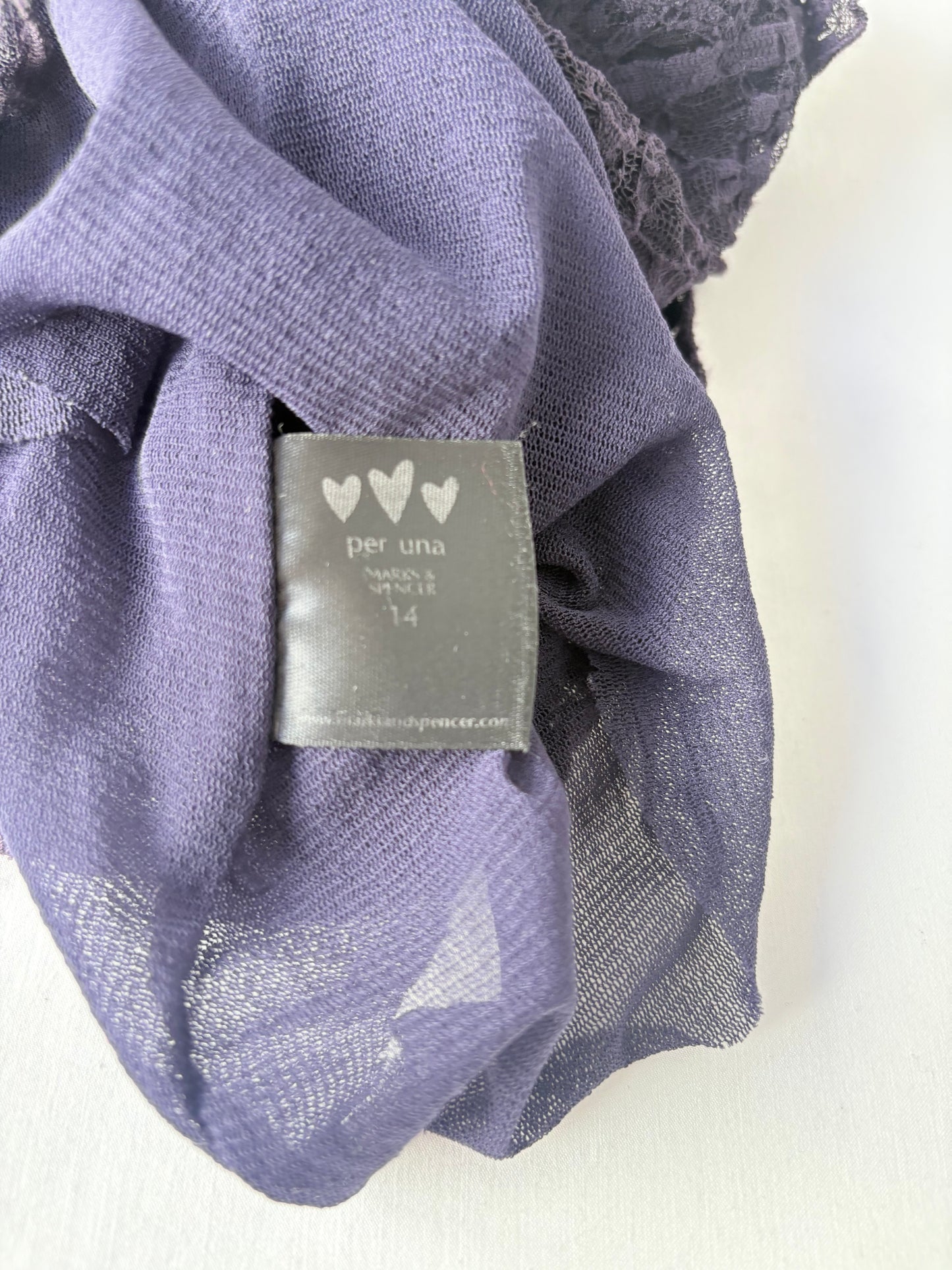 00’s Per Una deep purple top | Size 10