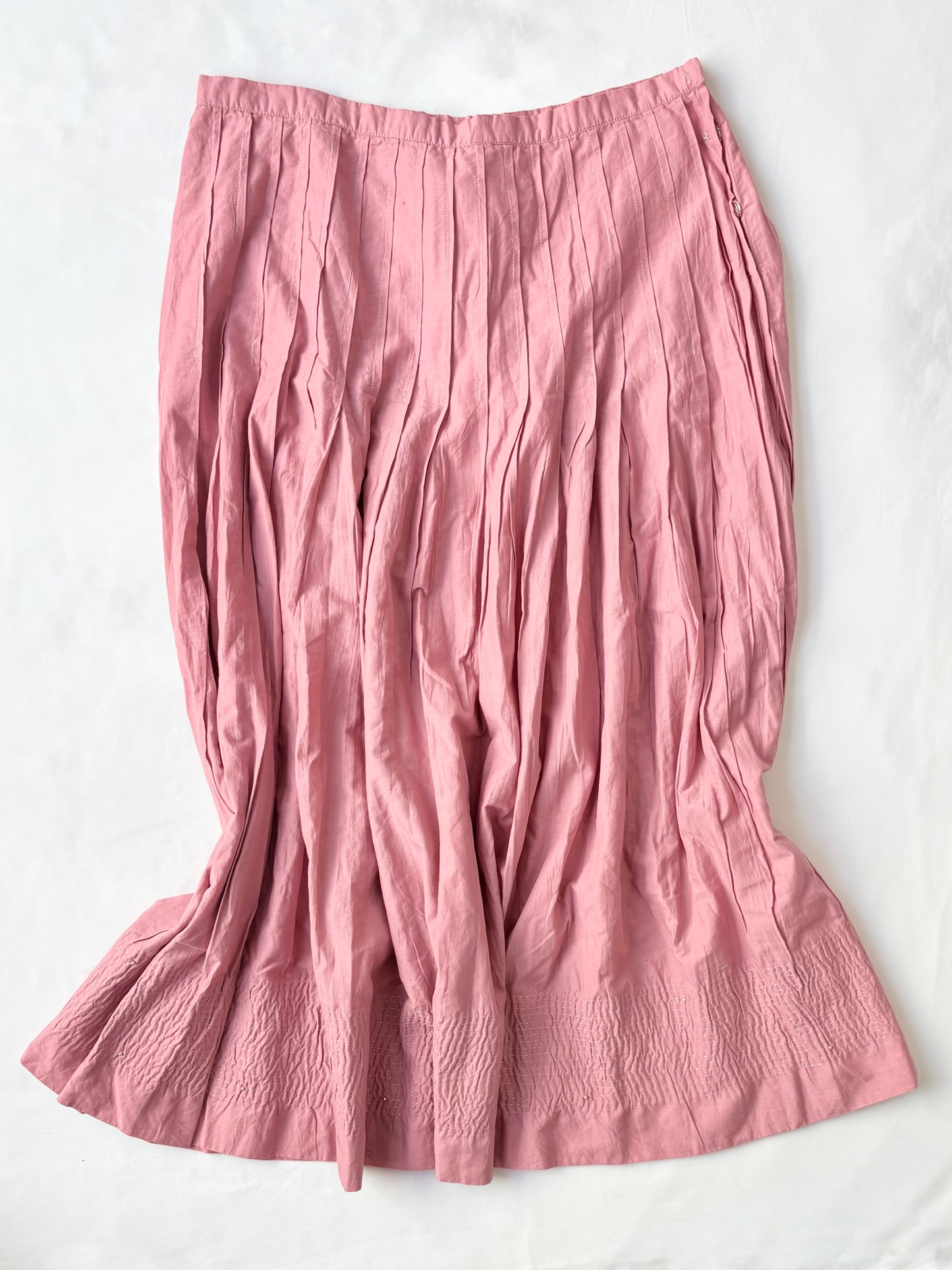 00’s Emerge pink pleated midi skirt | Size 12