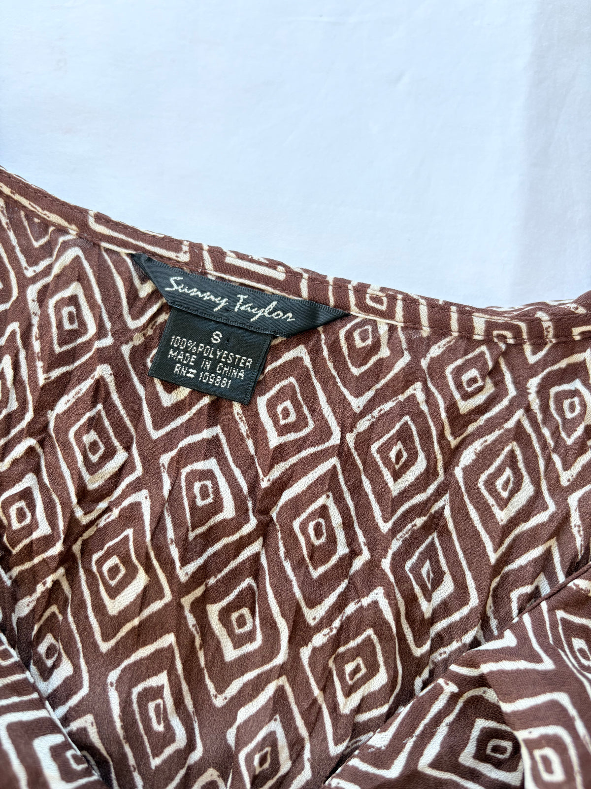 00’s Sunny Taylor flared top | Size small