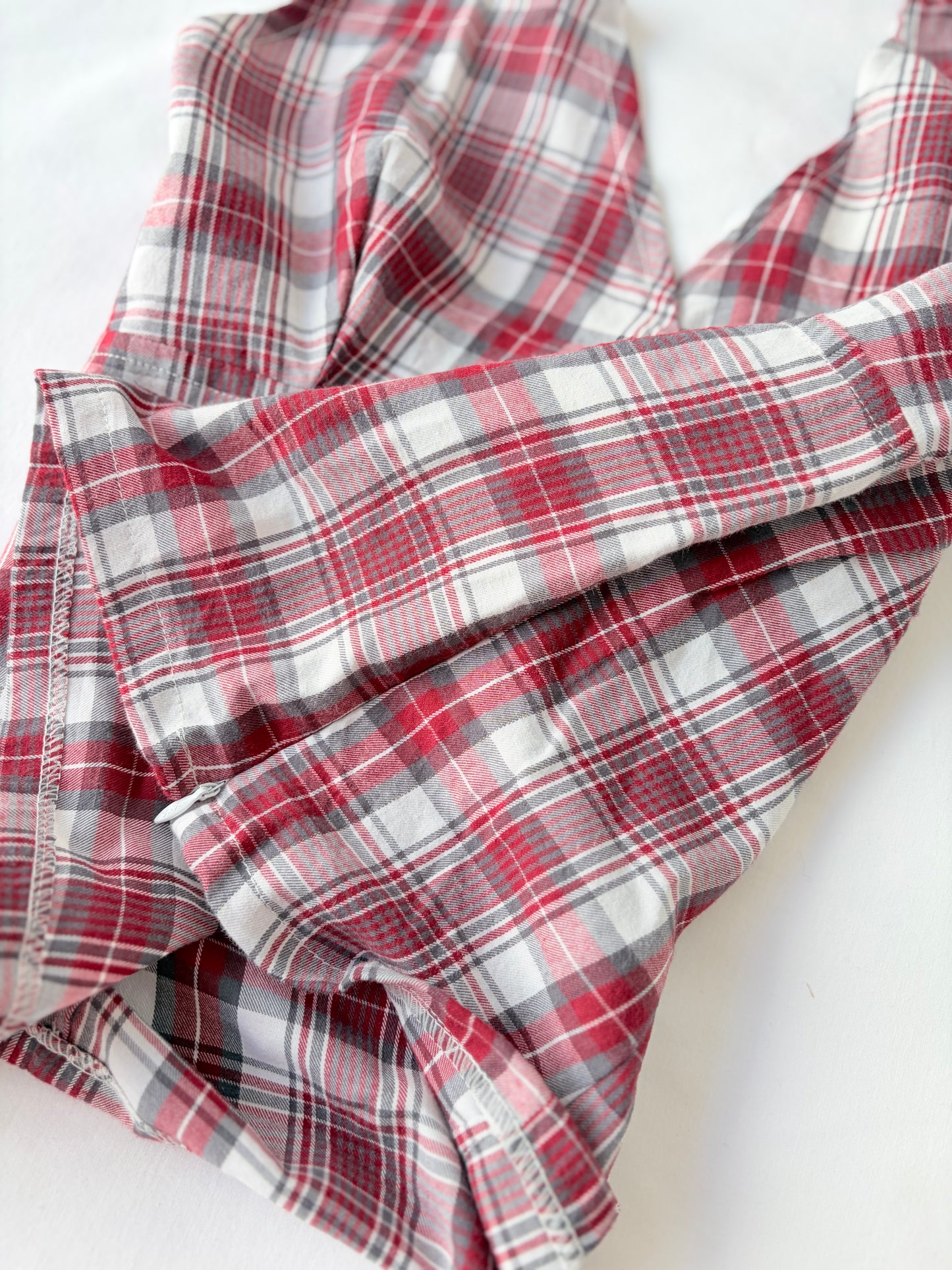 00’s Red plaid halter tank | Size 10-12