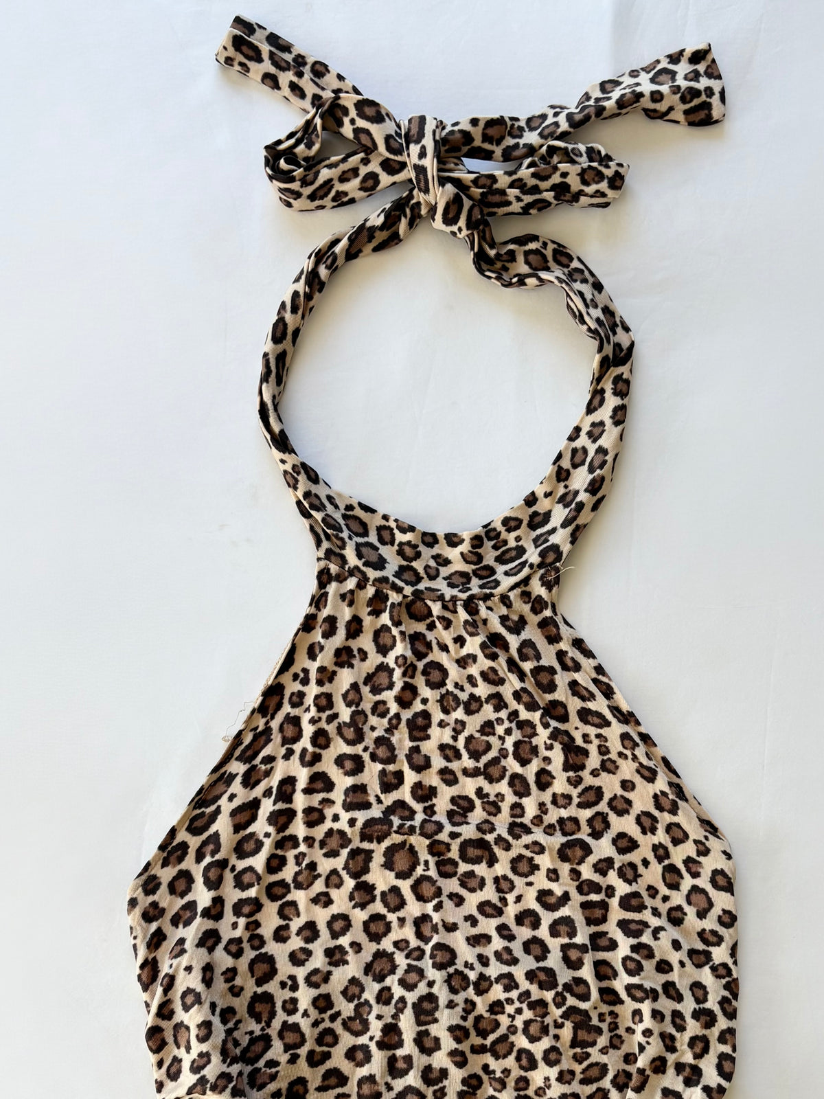 00’s Leopard halter top | Size 8