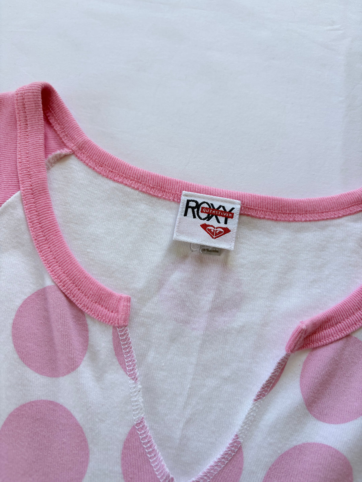 00’s Roxy pink polka dot tank | Size large