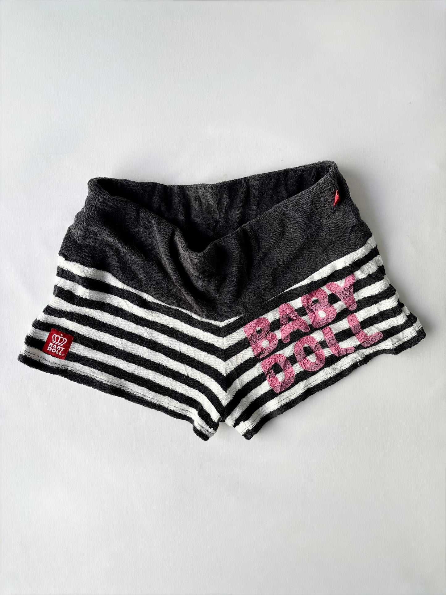 00’s Babydoll terry cloth striped shorts | Size 8-10