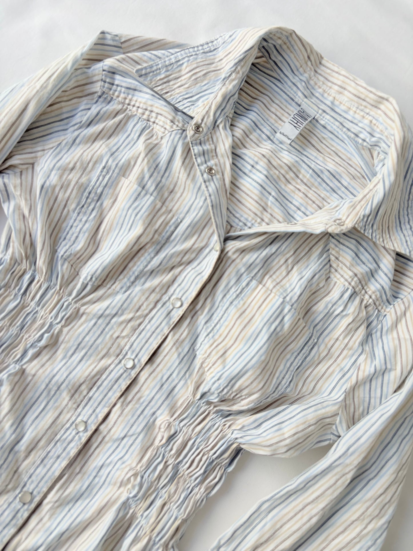 00’s Laundry striped cinched shirt | Size 8