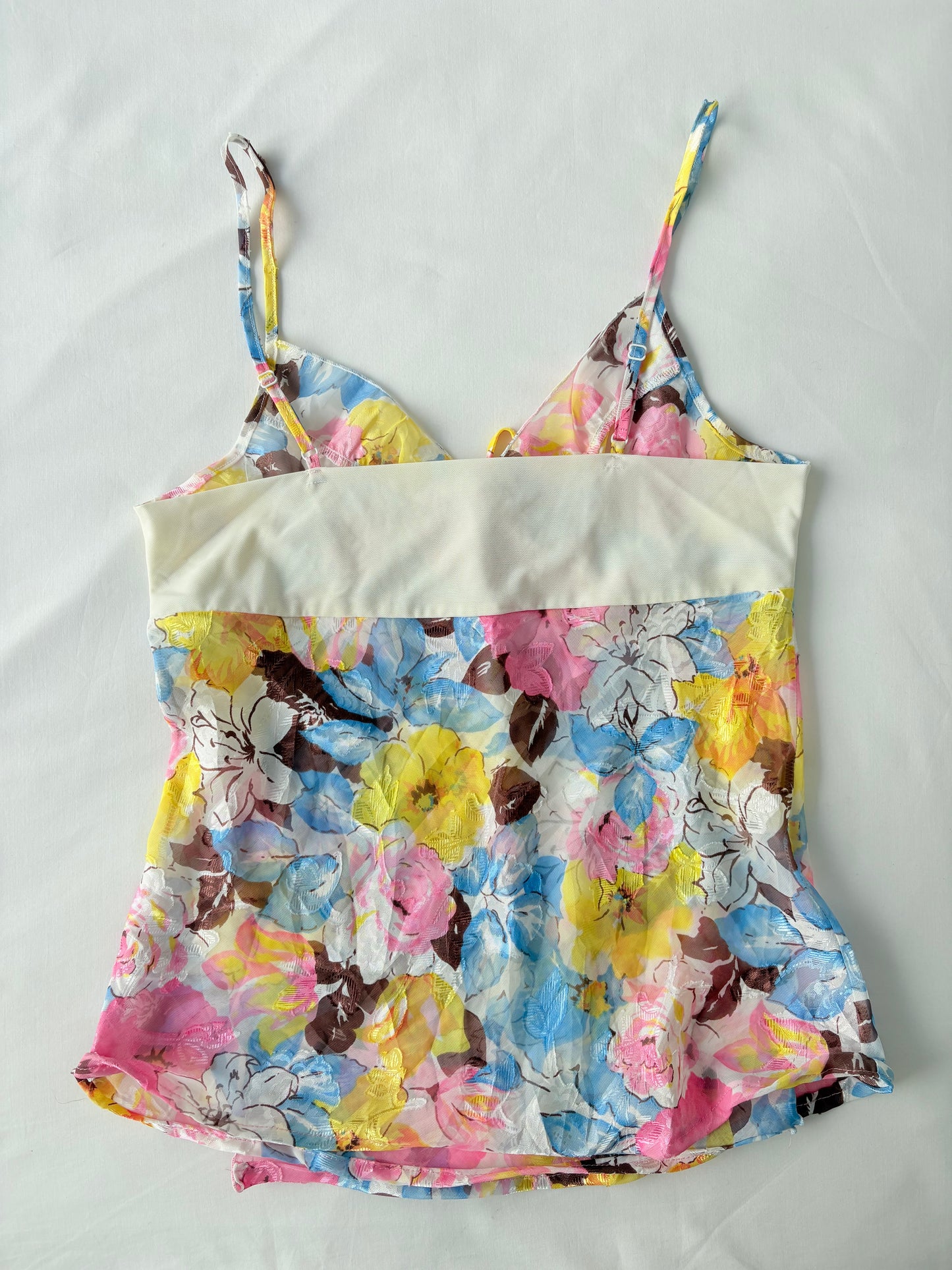 00’s Split front floral cami | Size 10-12