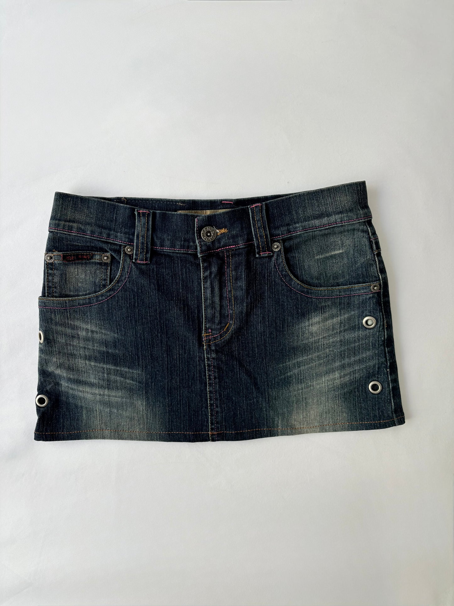 00’s Jojo grommet denim skirt | Size 8